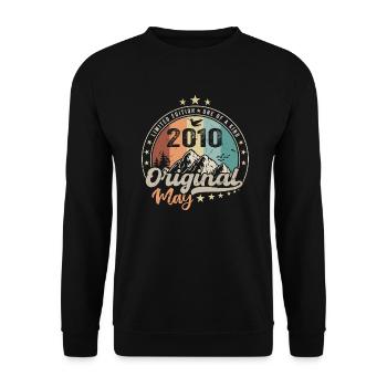 May 2010 Original Birthday Gift May 2010 - Unisex Sweatshirt - black - Front - Alina (178cm) & Michal (187cm)