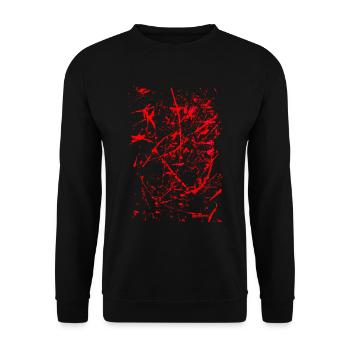 « Abstract 69 » par Acryl Galerie & Design - Sweat-shirt Unisexe - noir - Devant - Alina (178cm) & Michal (187cm)