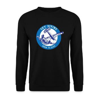 SKY Diving - Unisex Pullover - Schwarz - Vorne - Alina (178cm) & Michal (187cm)