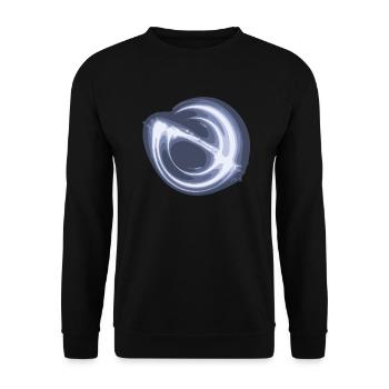 Schwarzes Loch - Unisex Pullover - Schwarz - Vorne - Alina (178cm) & Michal (187cm)