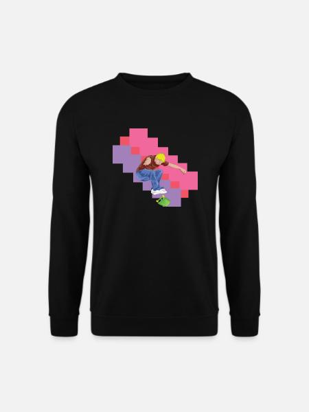 Skateboard Stunt Skateboarder Freizeitsport Hobby - Unisex Pullover - Schwarz