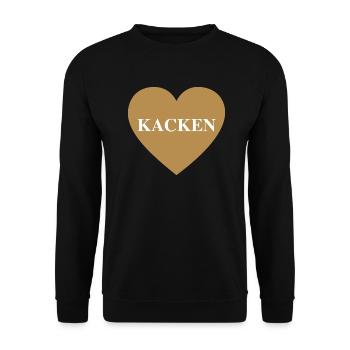 Kacken - Unisex Pullover - Schwarz - Vorne - Alina (178cm) & Michal (187cm)