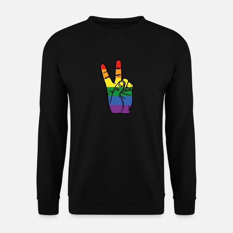Peace LGBT - Unisex Sweatshirt - black