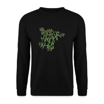 Costume Joker Halloween - Sweat-shirt Unisexe - noir - Devant - Alina (178cm) & Michal (187cm)