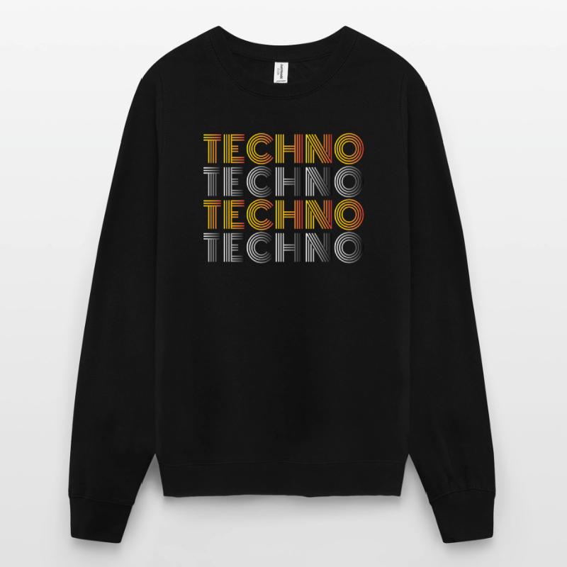 Techno Techno Techno Techno Minimal Shirt Unisex Pullover
