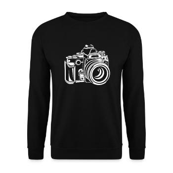Photographe - Appareil photo - Sweat-shirt Unisexe - noir - Devant - Alina (178cm) & Michal (187cm)