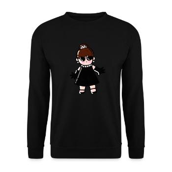 Bébé Audry - Sweat-shirt Unisexe - noir - Devant - Alina (178cm) & Michal (187cm)