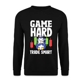 Cryptocurrency Rewards Gaming Blockchain Gamer - Unisex Pullover - Schwarz - Vorne - Alina (178cm) & Michal (187cm)