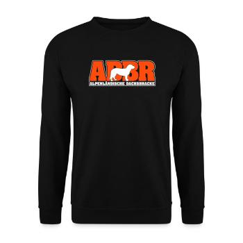 ALPENLÄNDISCHE DACHSBRACKE ADBR - Unisex Pullover - Schwarz - Vorne - Alina (178cm) & Michal (187cm)