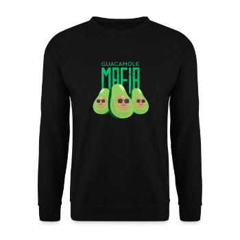 Cadeau drôle de chemise d'avocat de mafia de Guacamole - Sweat-shirt Unisexe - noir - Devant - Alina (178cm) & Michal (187cm)
