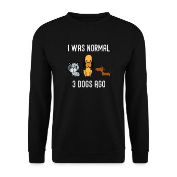 Dog dog lover pet dog owner gift - Unisex Sweatshirt - black - Front - Alina (178cm) & Michal (187cm)