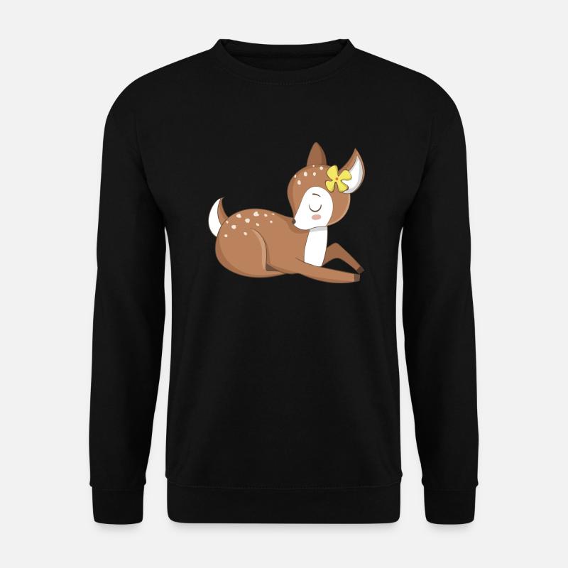 Tierbaby Rehkitz - Unisex Pullover - Schwarz