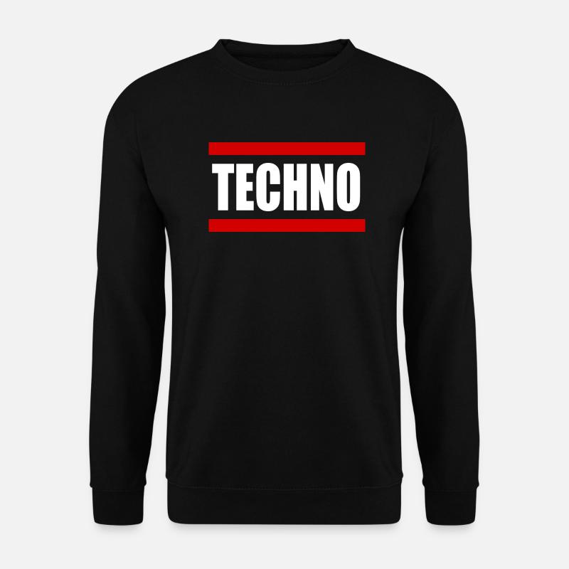 Techno Rave Music - Unisex Sweatshirt - black