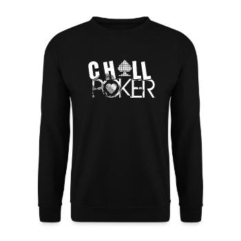 Poker - Unisex Pullover - Schwarz - Vorne - Alina (178cm) & Michal (187cm)