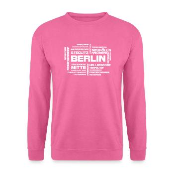 Berlin et ses quartiers - Sweat-shirt Unisexe - rose - Devant