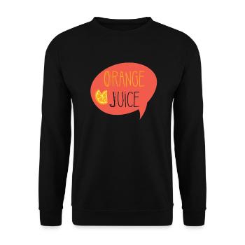Orange juice gift - Unisex Sweatshirt - black - Front - Alina (178cm) & Michal (187cm)