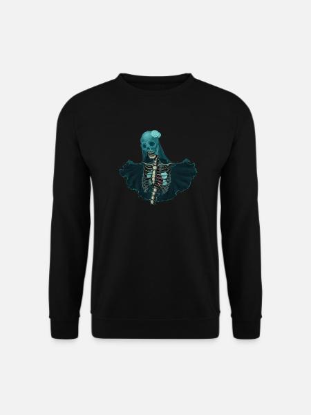 Squelette cools cadeau d’Halloween effrayant - Sweat-shirt Unisexe - noir