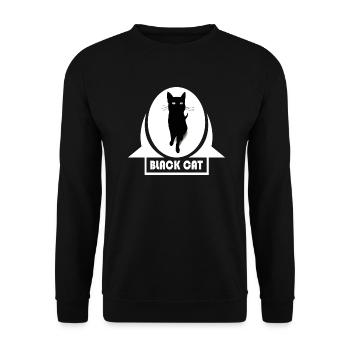 Black Cat Black cat bad luck misfortune - Unisex Sweatshirt - black - Front - Alina (178cm) & Michal (187cm)