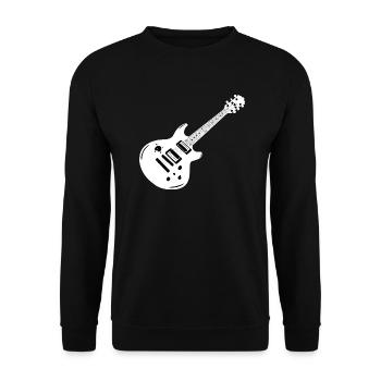 Instrument de musique de guitare - Sweat-shirt Unisexe - noir - Devant - Alina (178cm) & Michal (187cm)
