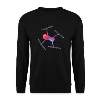 Drone - drone - Sweat-shirt Unisexe - noir - Devant - Alina (178cm) & Michal (187cm)