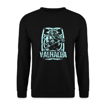 Vikings Thor Odin Valhalla Scandinavie Suède - Sweat-shirt Unisexe - noir - Devant - Alina (178cm) & Michal (187cm)