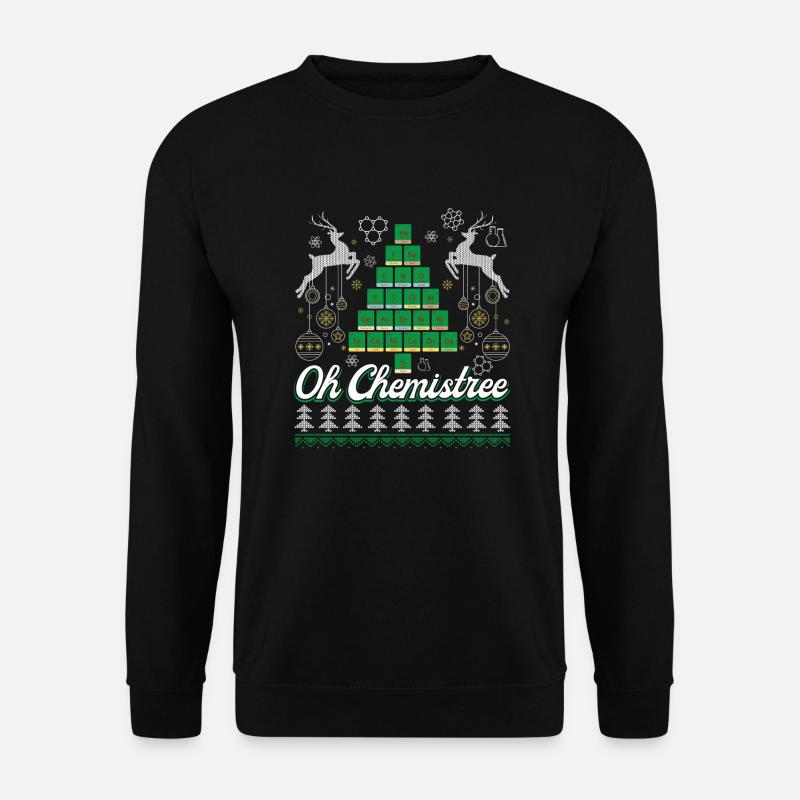 Weihnachten Chemie Weihnachten - Unisex Pullover - Schwarz