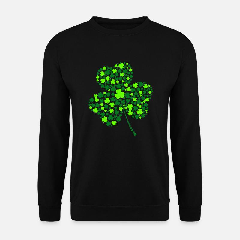 St Patricks Day St Patricks Day Trèfle - Sweat-shirt Unisexe - noir