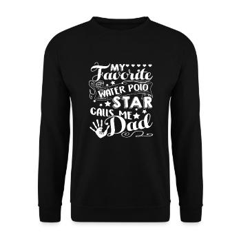 Water Polo Papa Water Polo - Sweat-shirt Unisexe - noir - Devant - Alina (178cm) & Michal (187cm)
