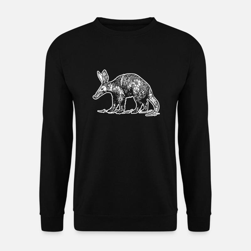 Aardvark Aardvark Floral Pattern - Unisex Sweatshirt - black