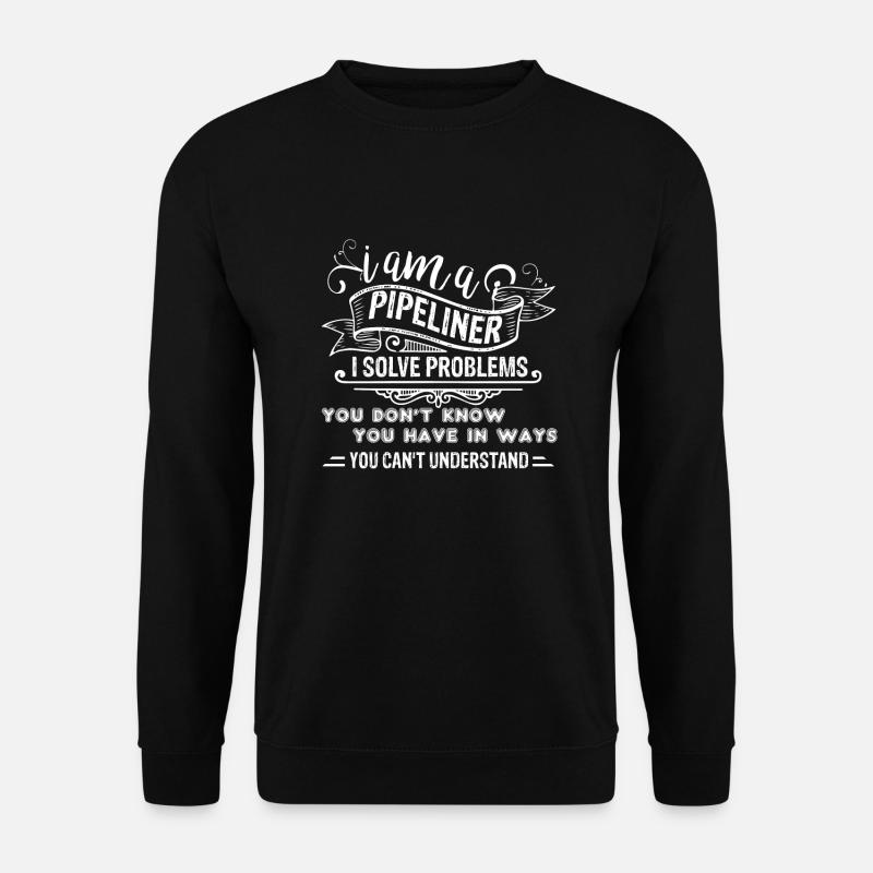 Pipeliner Ich bin ein Pipeliner - Unisex Pullover - Schwarz