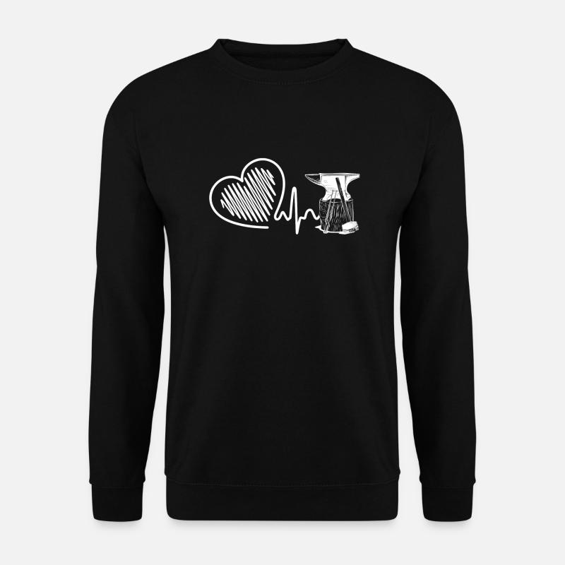 Blacksmith Blacksmith Heartbeat - Unisex Sweatshirt - black
