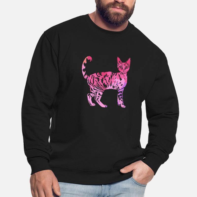 Devon Rex Katze Devon Rex Katze Bunt Unisex Pullover