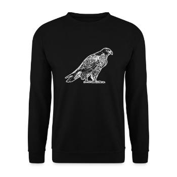 Goshawk Goshawk Floral Pattern - Unisex Sweatshirt - black - Front - Alina (178cm) & Michal (187cm)