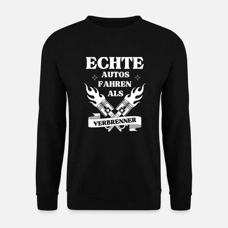 Auto Motor Benzin - Unisex Pullover - Schwarz