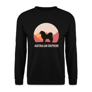 Cadeau de berger australien - Sweat-shirt Unisexe - noir - Devant - Alina (178cm) & Michal (187cm)