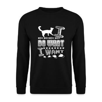 Balinese Balinese I Do What I Want - Unisex Sweatshirt - black - Front - Alina (178cm) & Michal (187cm)