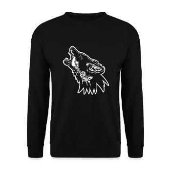 Coyote Coyote Floral Pattern - Unisex Sweatshirt - black - Front - Alina (178cm) & Michal (187cm)