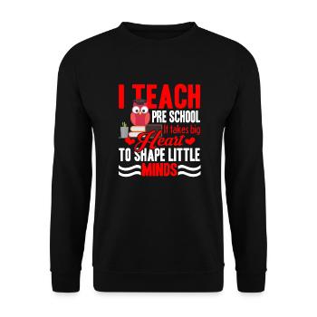 Preschool Teacher I Teach Preschool - Unisex Sweatshirt - black - Front - Alina (178cm) & Michal (187cm)