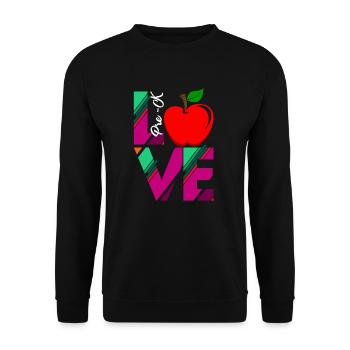 Love Pre k Teacher - Unisex Sweatshirt - black - Front - Alina (178cm) & Michal (187cm)