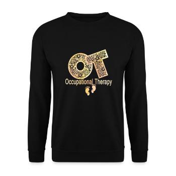 Awesome Occupational Therapy - Unisex Sweatshirt - black - Front - Alina (178cm) & Michal (187cm)