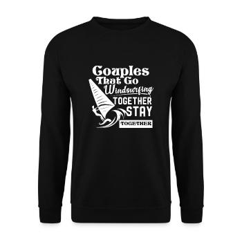 Windsurfing Couples Windsurfing Together - Unisex Sweatshirt - black - Front - Alina (178cm) & Michal (187cm)