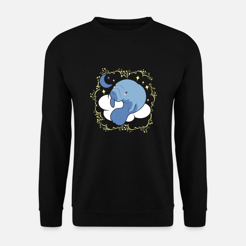 Funny Manatee Dreams - Unisex Sweatshirt - black