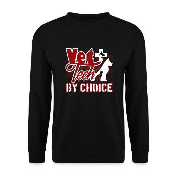 Vet Tech By Choice - Unisex Sweatshirt - black - Front - Alina (178cm) & Michal (187cm)