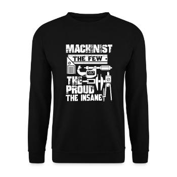 Machinist Machinist The Few The Proud The Insane - Unisex Sweatshirt - black - Front - Alina (178cm) & Michal (187cm)
