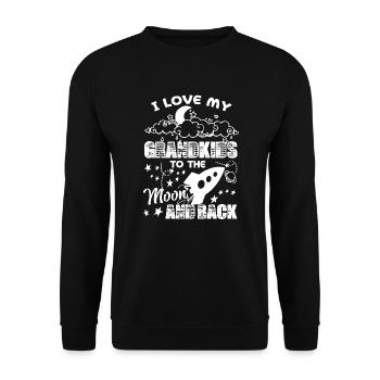 Father's Day I Love My Grandkids - Unisex Sweatshirt - black - Front - Alina (178cm) & Michal (187cm)