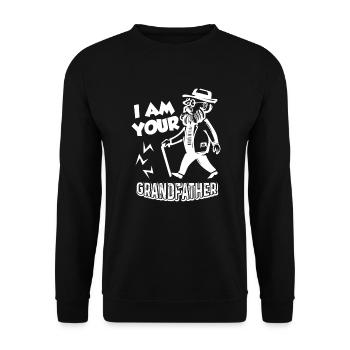 Father's Day I Am Your Grandfather - Unisex Sweatshirt - black - Front - Alina (178cm) & Michal (187cm)