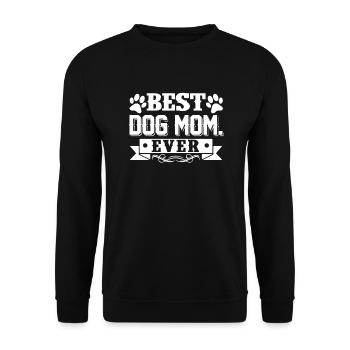 Mother's Day Best Dog mom Ever - Unisex Sweatshirt - black - Front - Alina (178cm) & Michal (187cm)