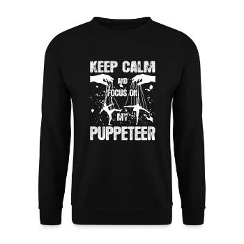 Puppeteer Focus On My Puppeteer - Unisex Sweatshirt - black - Front - Alina (178cm) & Michal (187cm)