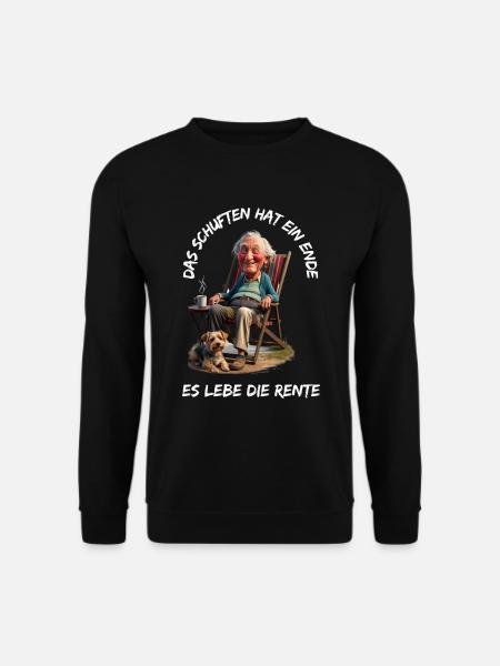 Das Schuften hat ein Ende-Es lebe die Rente - Unisex Pullover - Schwarz