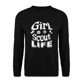 Girl Scout Life - Unisex Sweatshirt - black - Front - Alina (178cm) & Michal (187cm)